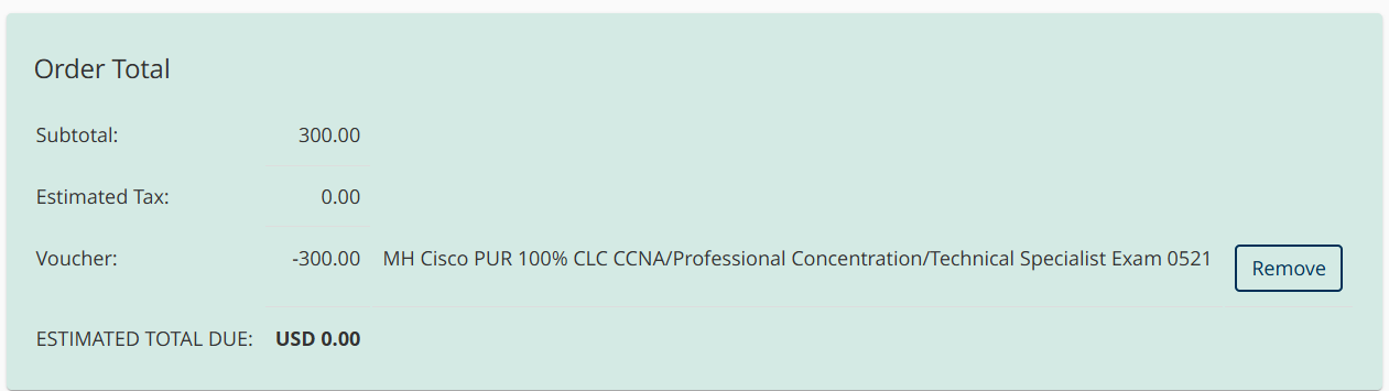 ● Cisco CCNA/CCNP 300-XXX Exam Voucher