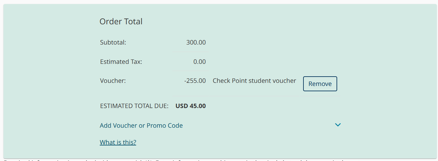 ● Check Point CCSE Exam Voucher (85% Discount)