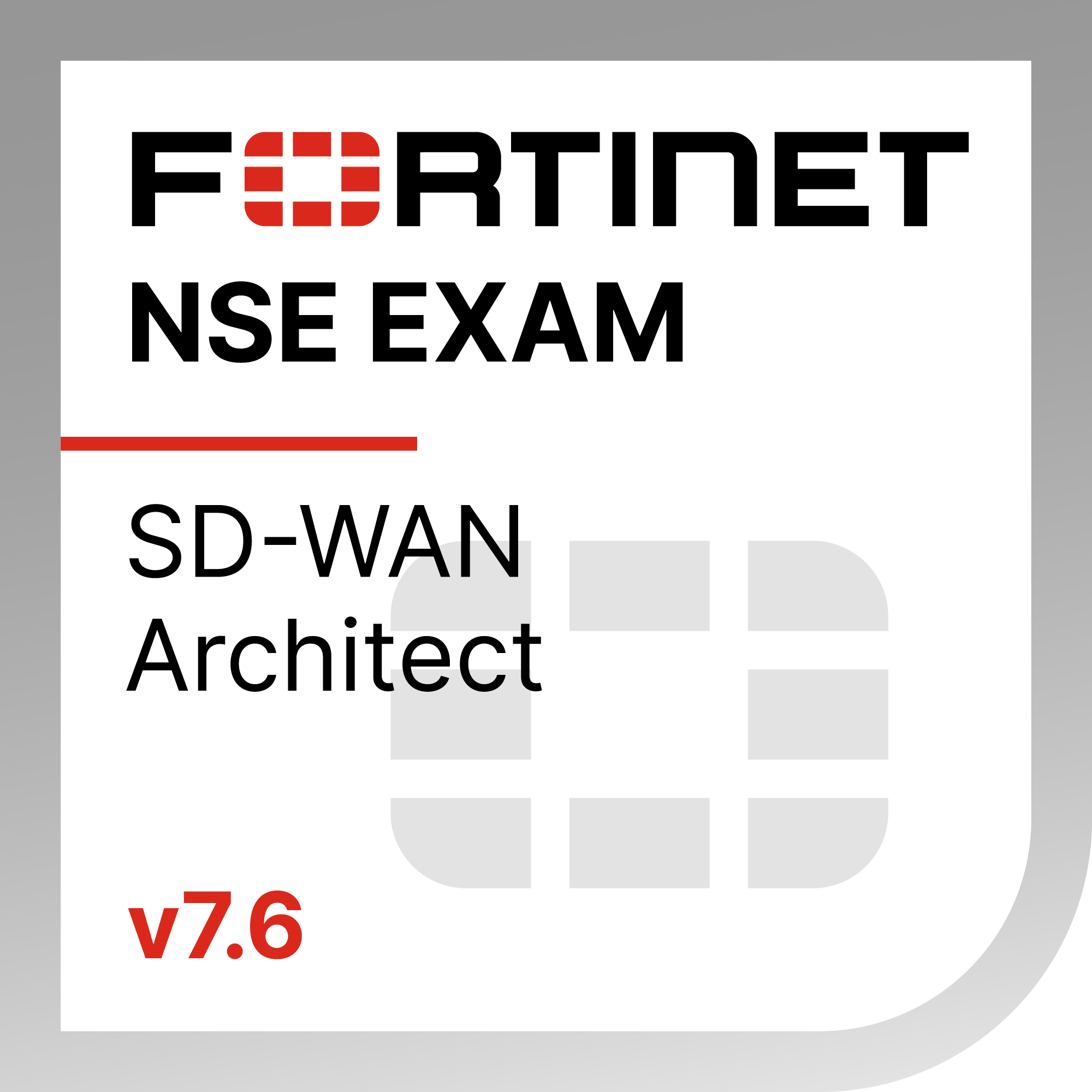 ● FCSS - SD-WAN 7.6 Architect Exam Voucher